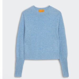 BNWT Guest in Residence 100% Cashmere Shrunken Crew Sweater